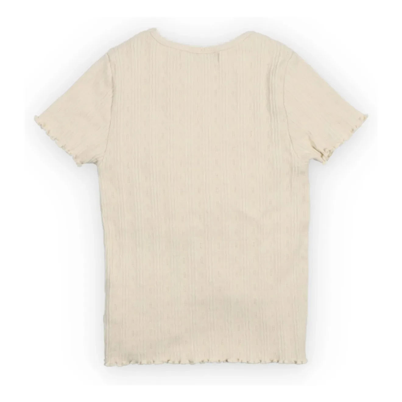 the new society - Romero Organic Cotton Ribbed T-Shirt | Ecru