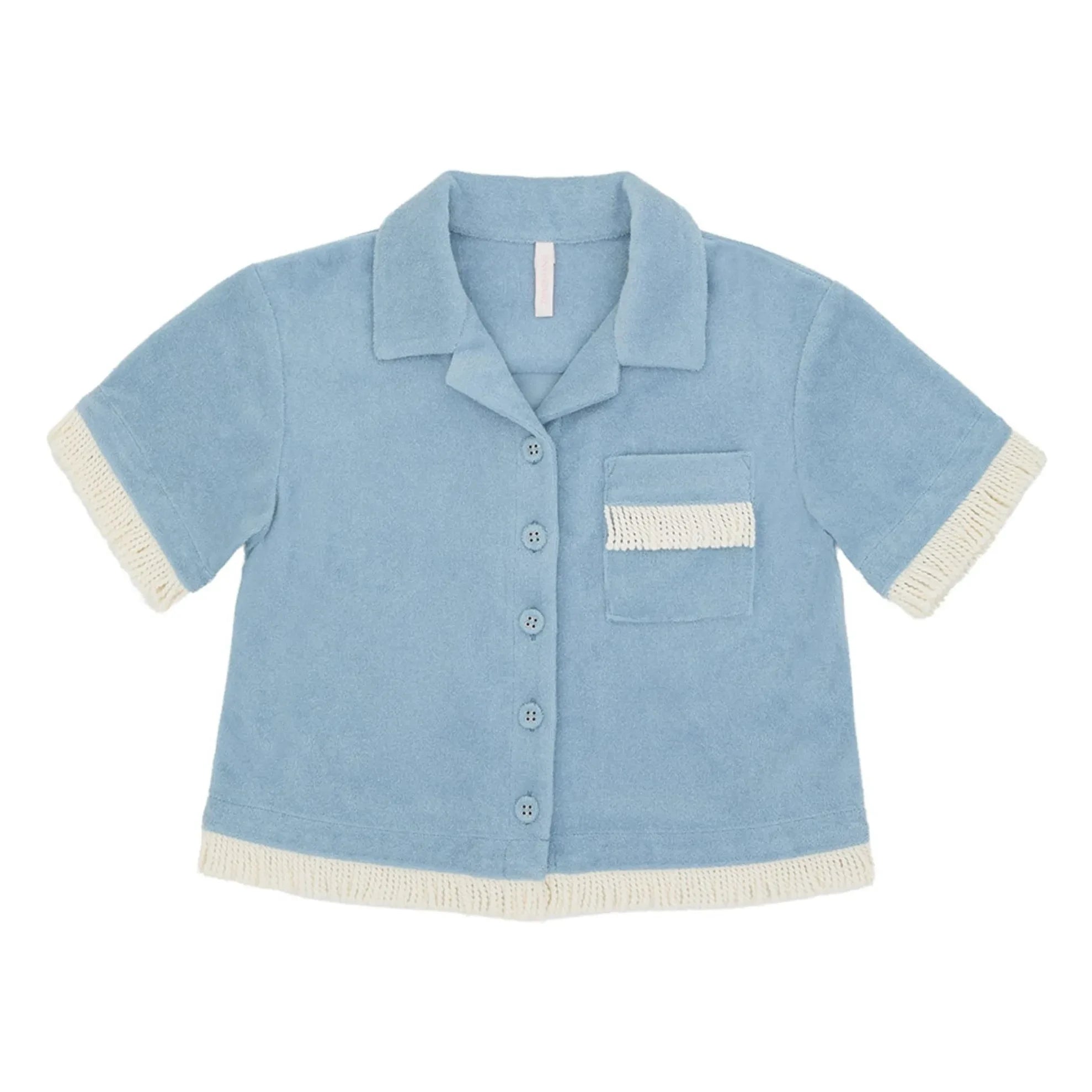 Zimmermann - Awaken Sponge Shirt | Light Blue