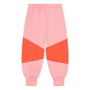 Tinycottons - Tiny Renk Bloklu Organik Pamuklu Jogger | Pembe