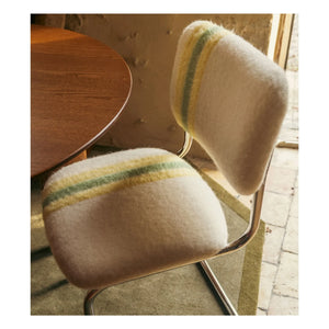 The Socialite Family - Classica chair in striped mohair fabric | Yellow