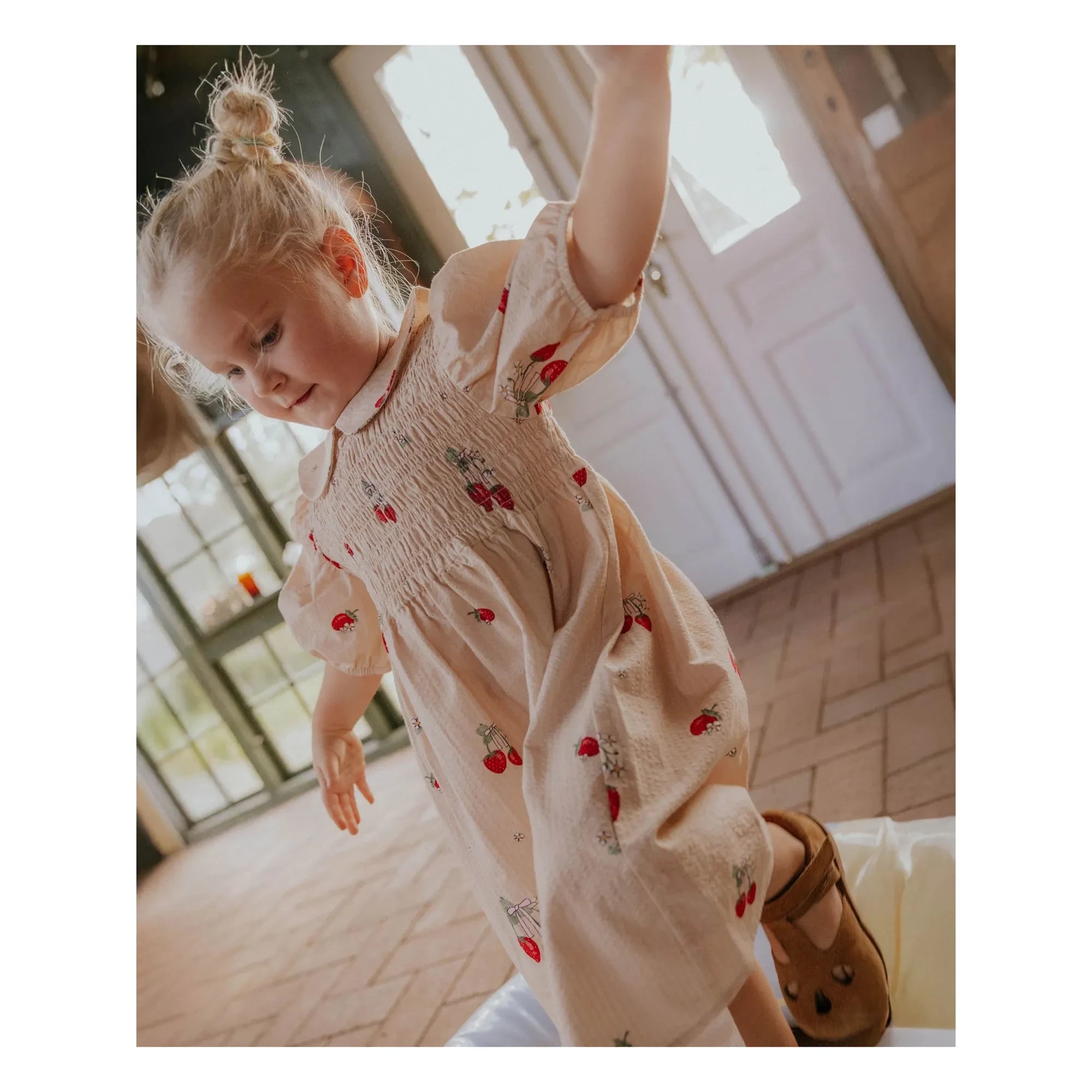 Fliink - Apple Strawberry Dress | Ecru