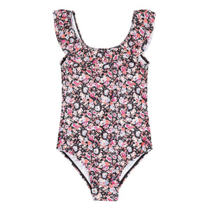 Tumble N'Dry - Teresina Floral Ruffle Swimsuit Recycled Fibres | Pink