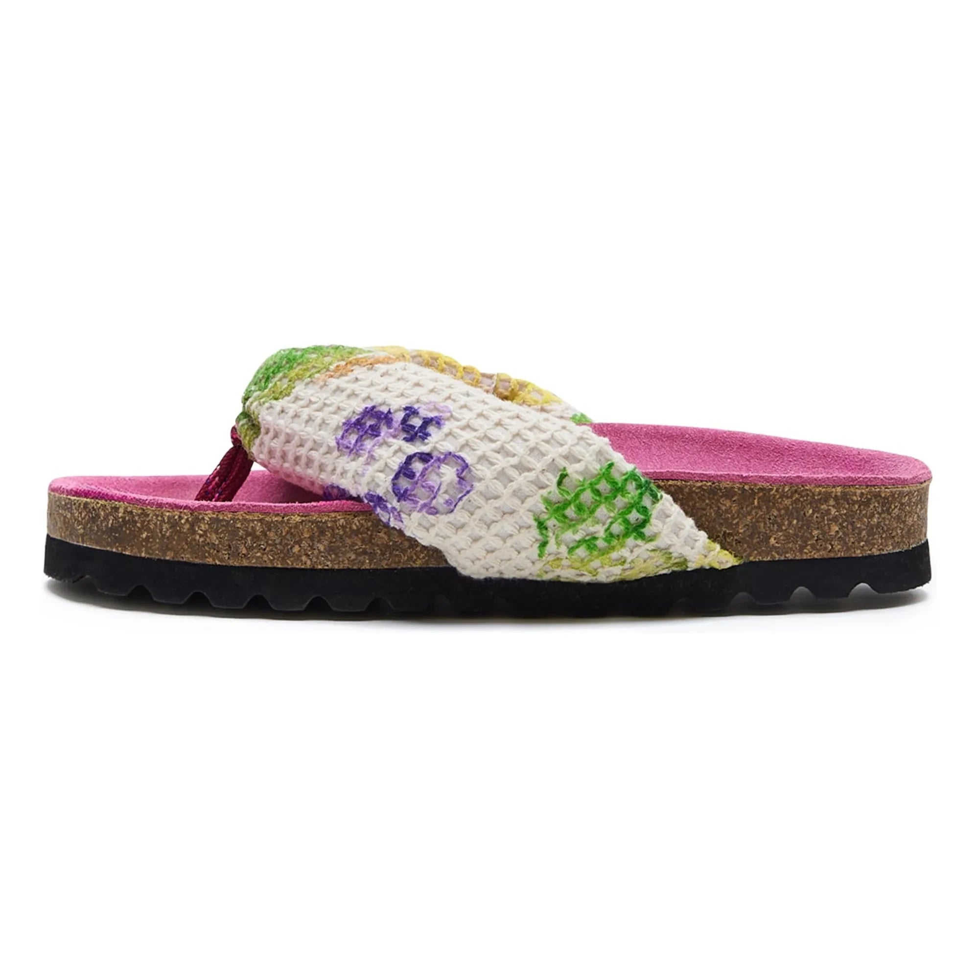 Maison Mangostan - Grape flip flops | Pink