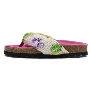 Maison Mangostan - Grape flip flops | Pink