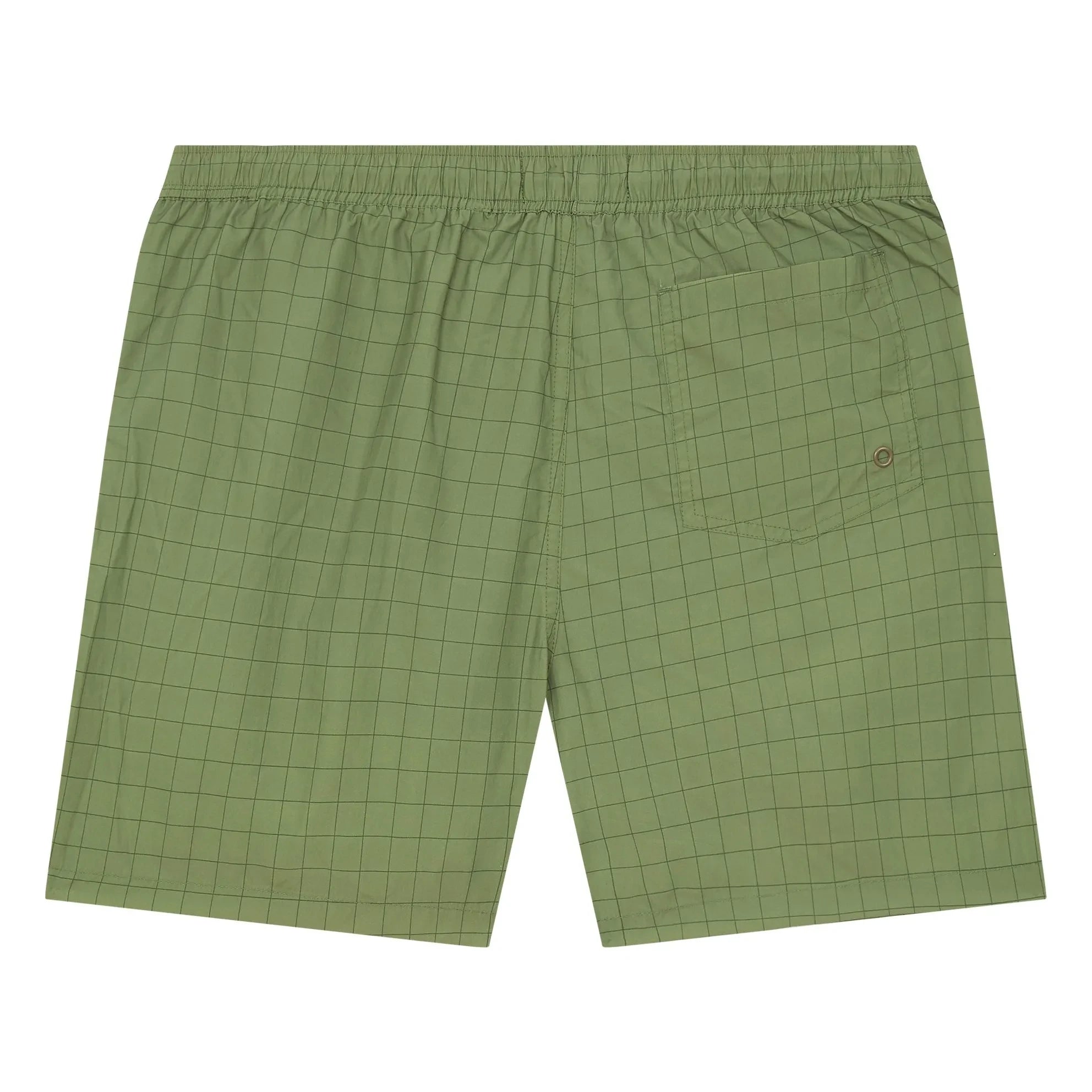 Smallable Man - Dante Checked Swim Shorts | Khaki