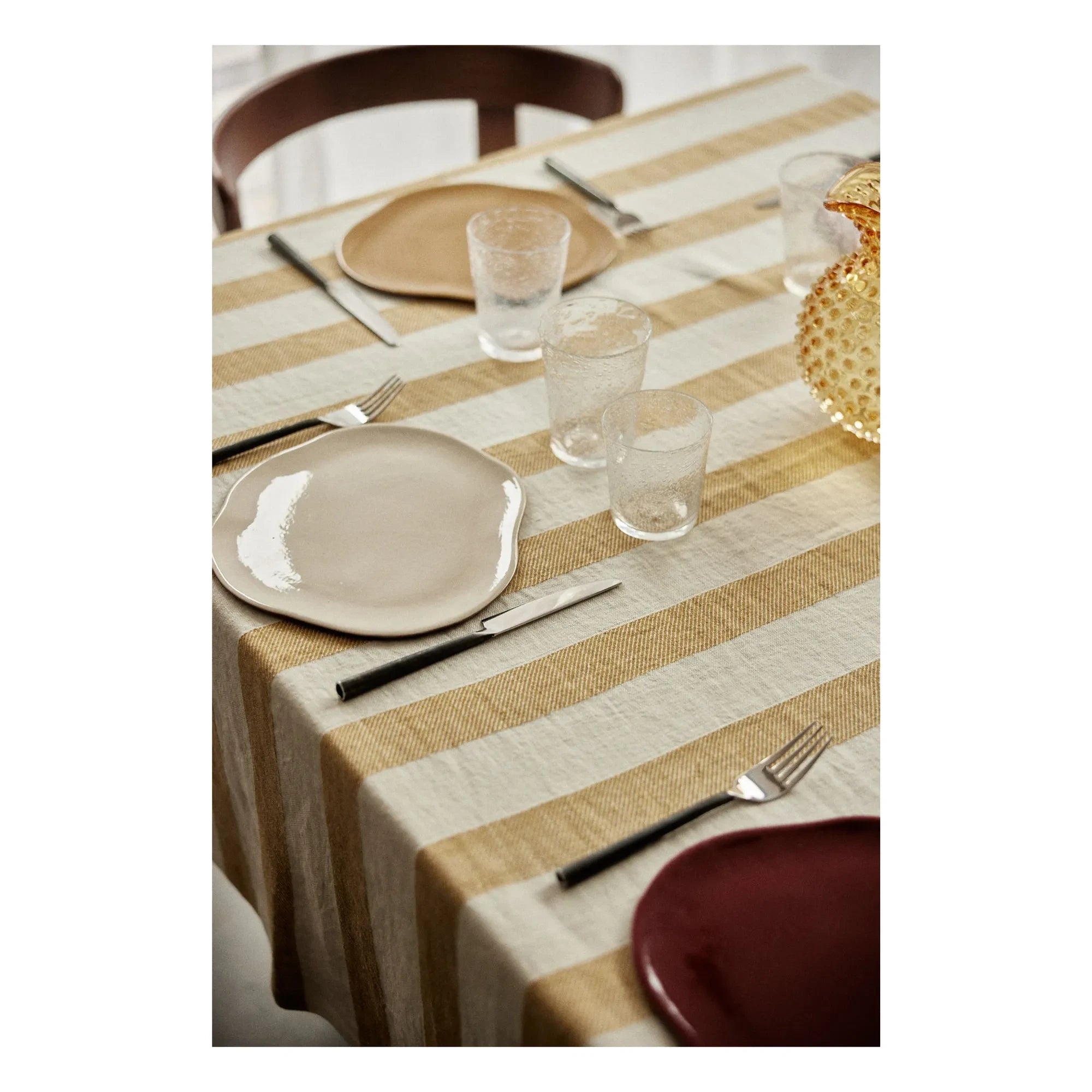 Gabrielle Paris - Bastide Linen Tablecloth | Curry Yellow