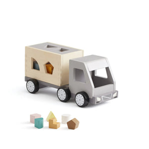 Kid's Concept - Ahşap Şekilli Çöp Kamyonu