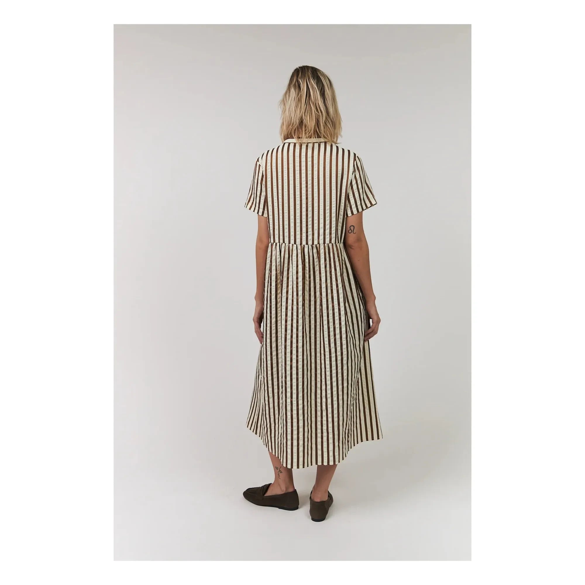 Lollys Laundry - Aliya Cotton Dress | Mocha