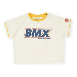 Goldie + Ace - Oversized BMX T-Shirt | Cream