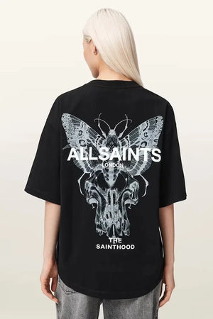 AllSaints kadın pamuklu oversize tişört HALIS
