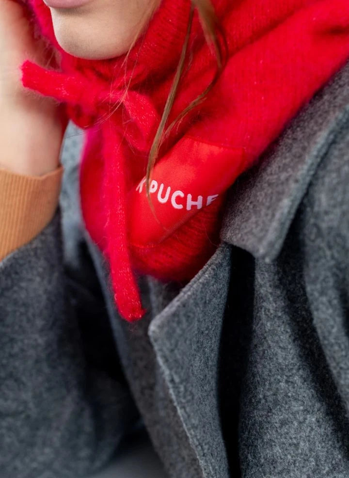 K'puche - Kim Alpaca Hooded Sweatshirt | Red