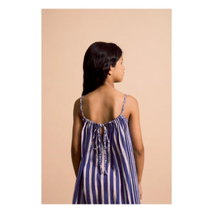 Maison Mangostan - Striped Dress | Blue