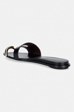 Tory Burch Deri Düz Taban Kadın Terlik Pierced Slide