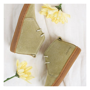 Lazare - Raoul Suede Lace Sneakers | Almond Green