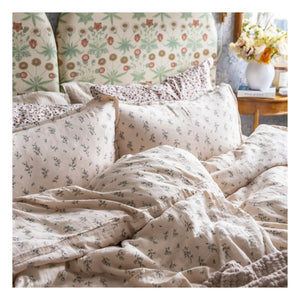 garbo&friends - Bluebell Cotton Chiffon Duvet Cover Set | Cream