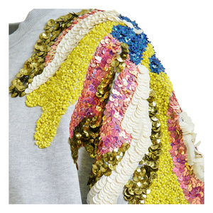 Essentiel Antwerp - Sweat Jadda Pamuk İşlemeli | Gri