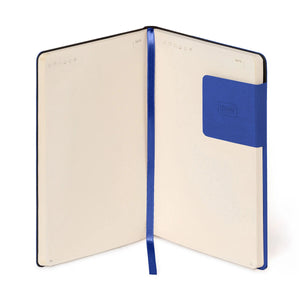 Legami - Notebook with Blank Pages and Monochrome Soft Cover - Eclectic Blue - My Notebook