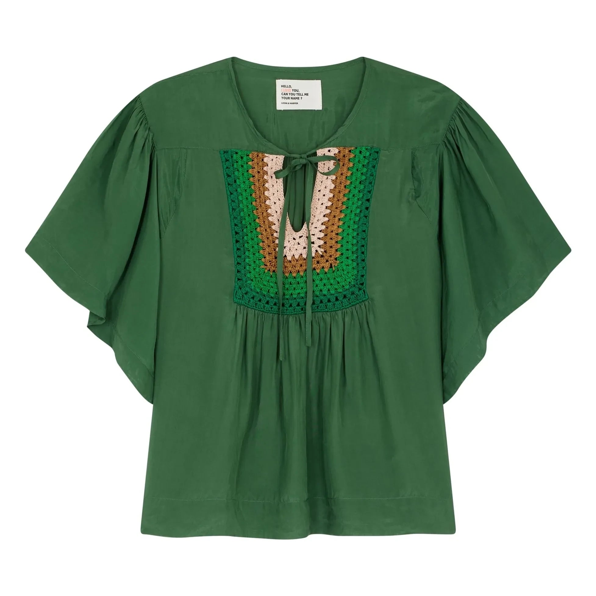 Leon & Harper - Cocto Knit Blouse | Green