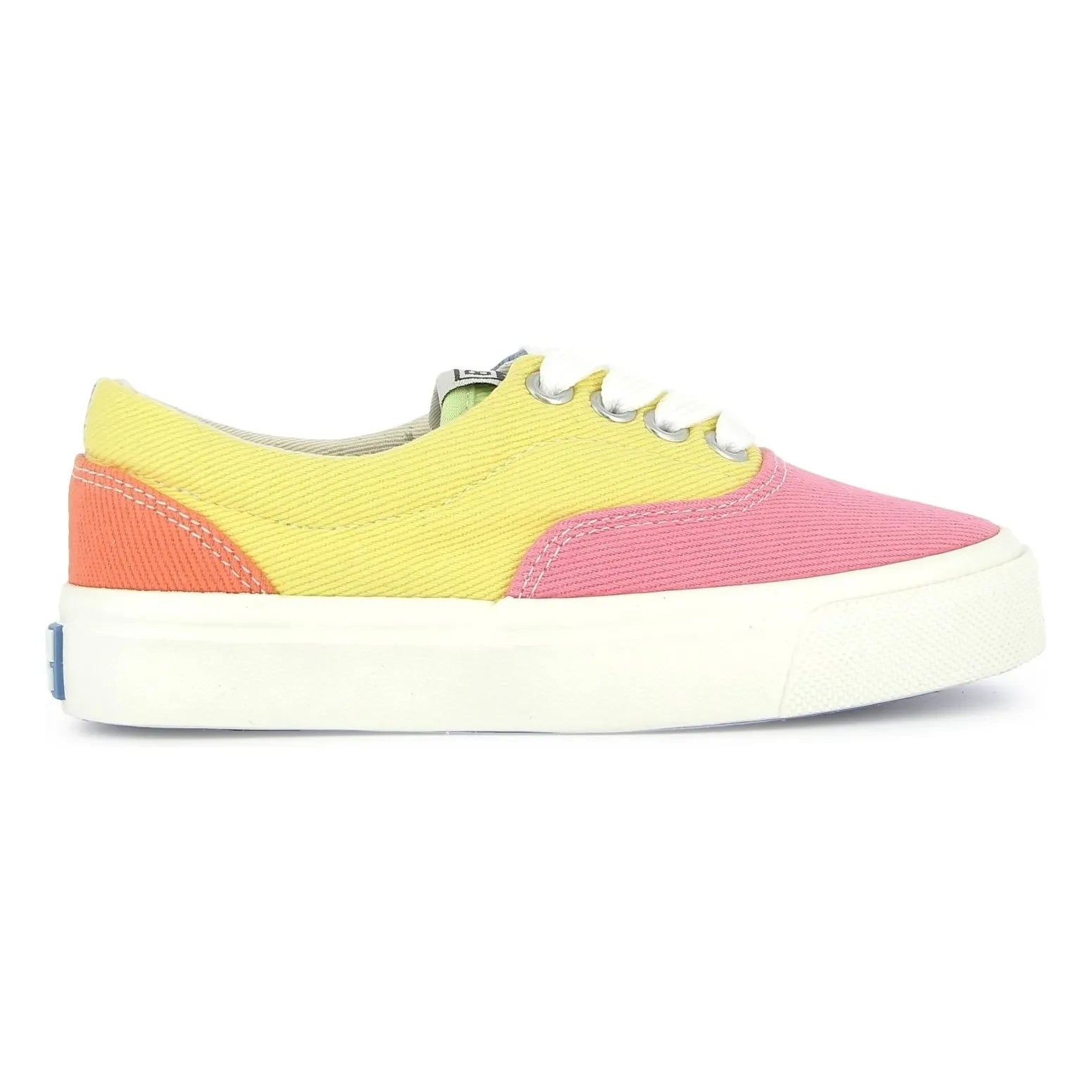 Bonton - Elastic Lace-up Skateboard Sneakers | Candy pink