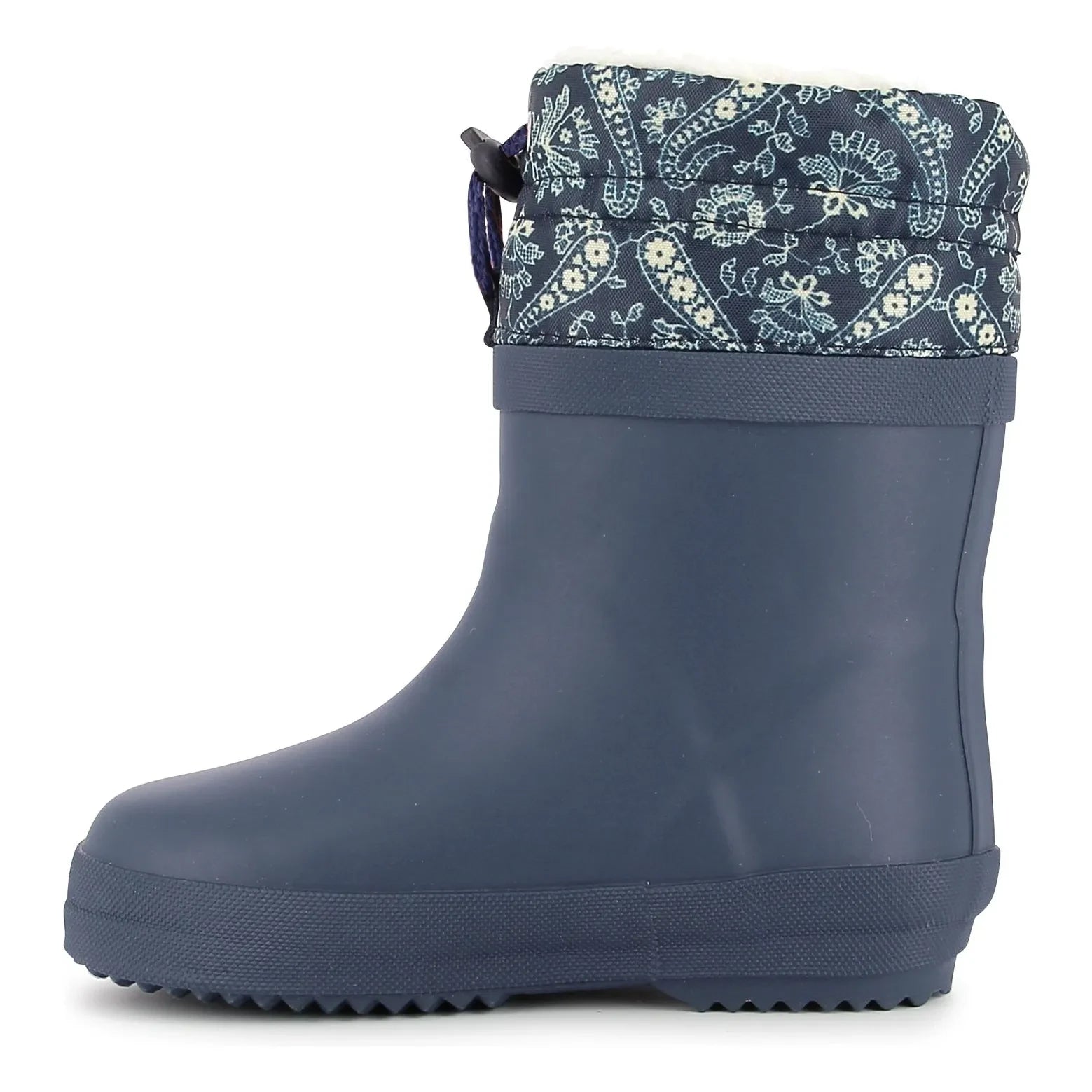 Bonton - Ploc Faux Fur Rain Boots | Navy Blue