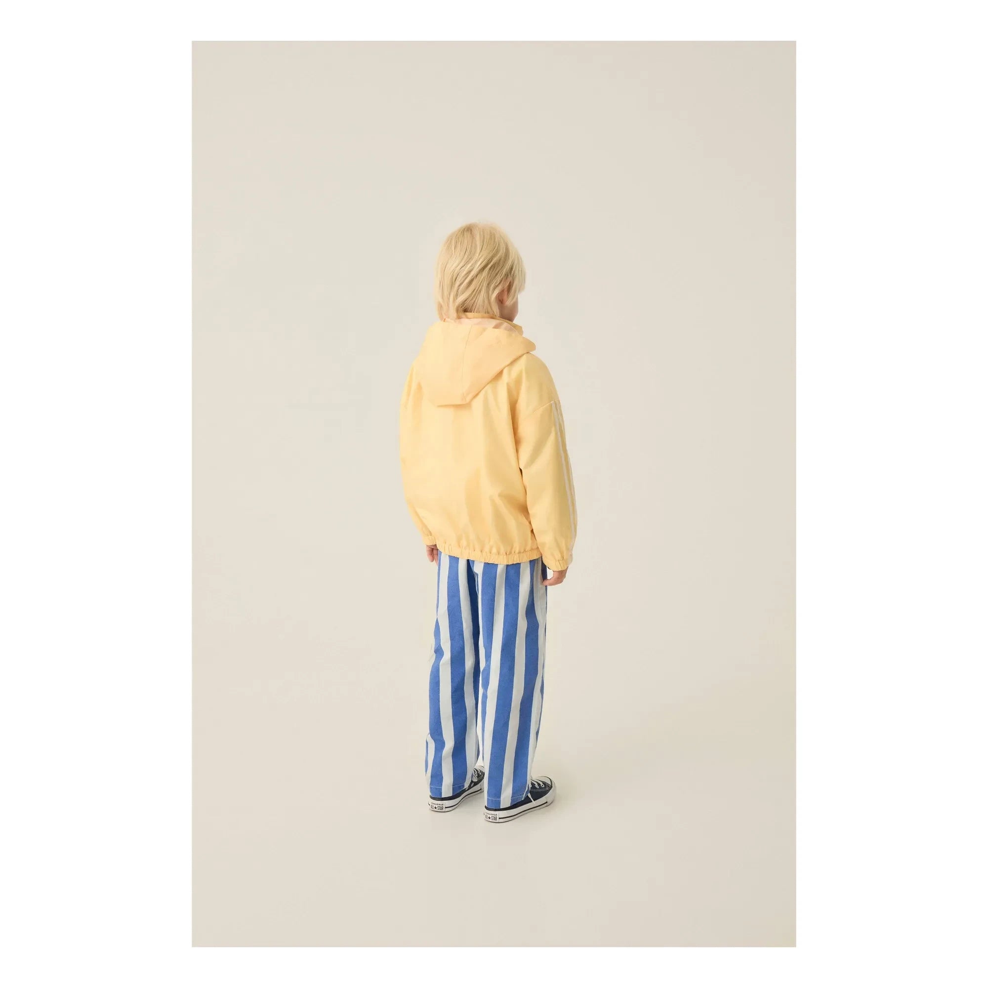 The Campamento - Color Block Recycled Fiber Windbreaker | Light Yellow