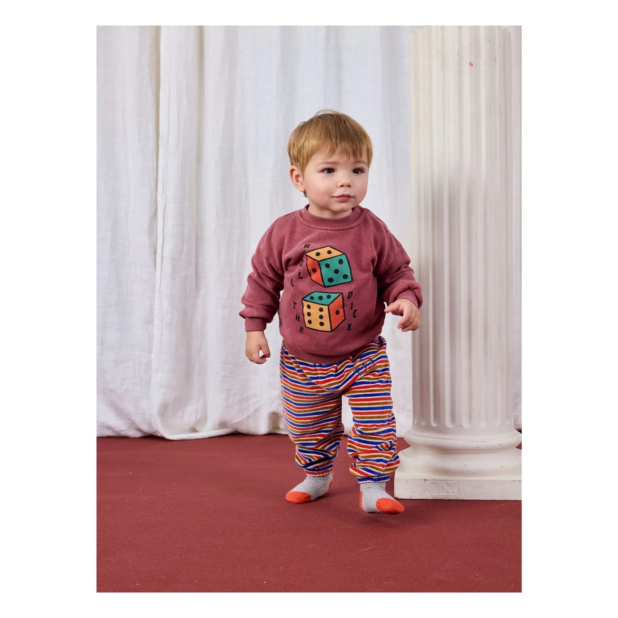 Bobo Choses - Roll The Dice Sweat Organic Cotton | Brown