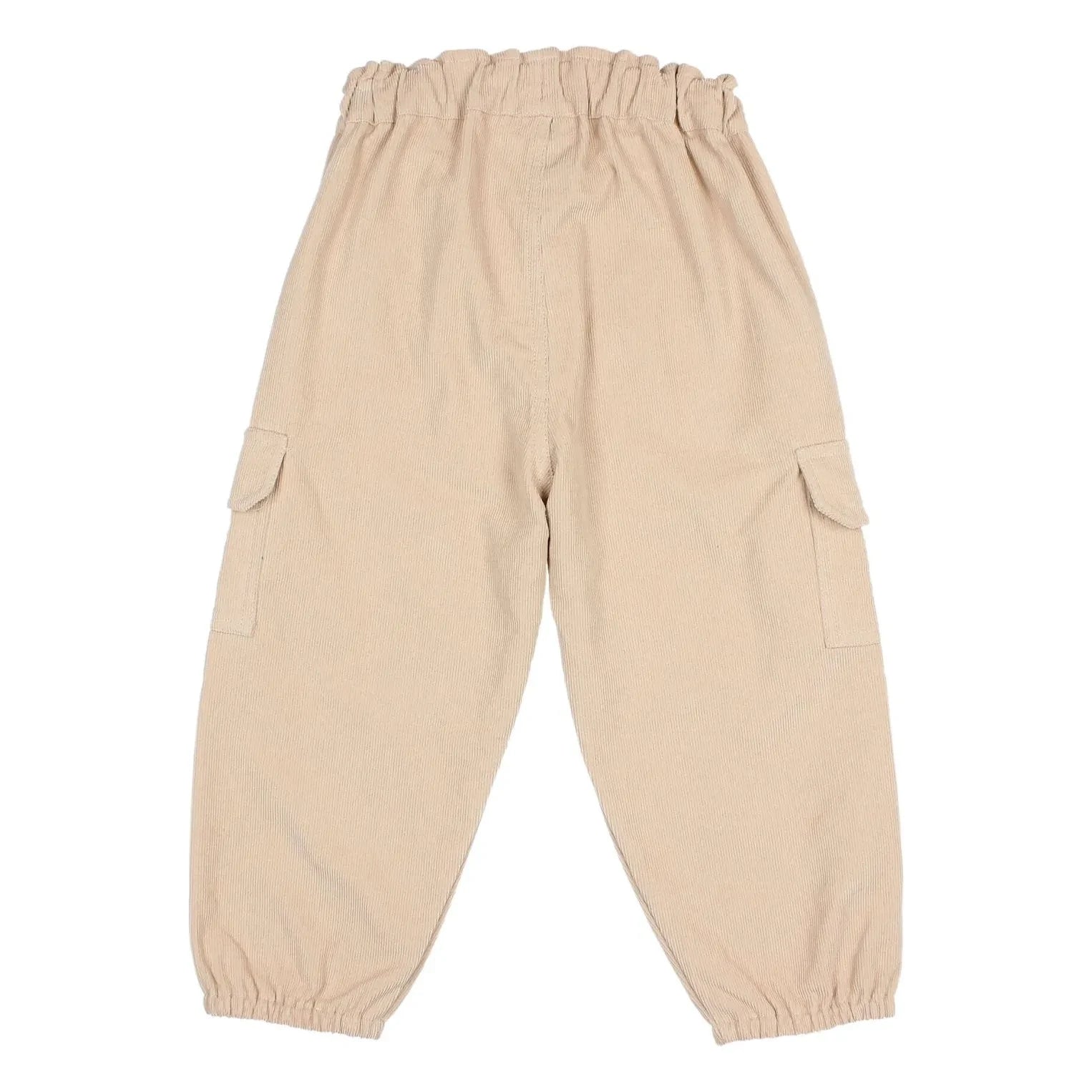 Búho - Soft Velours Organik Pamuk Kargo Pantolon | Kum
