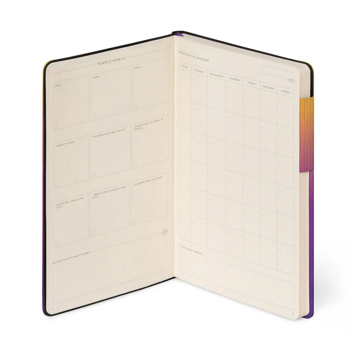Legami - Notebook with Blank Pages and Soft Cover - Sunset Vibes - My Notebook