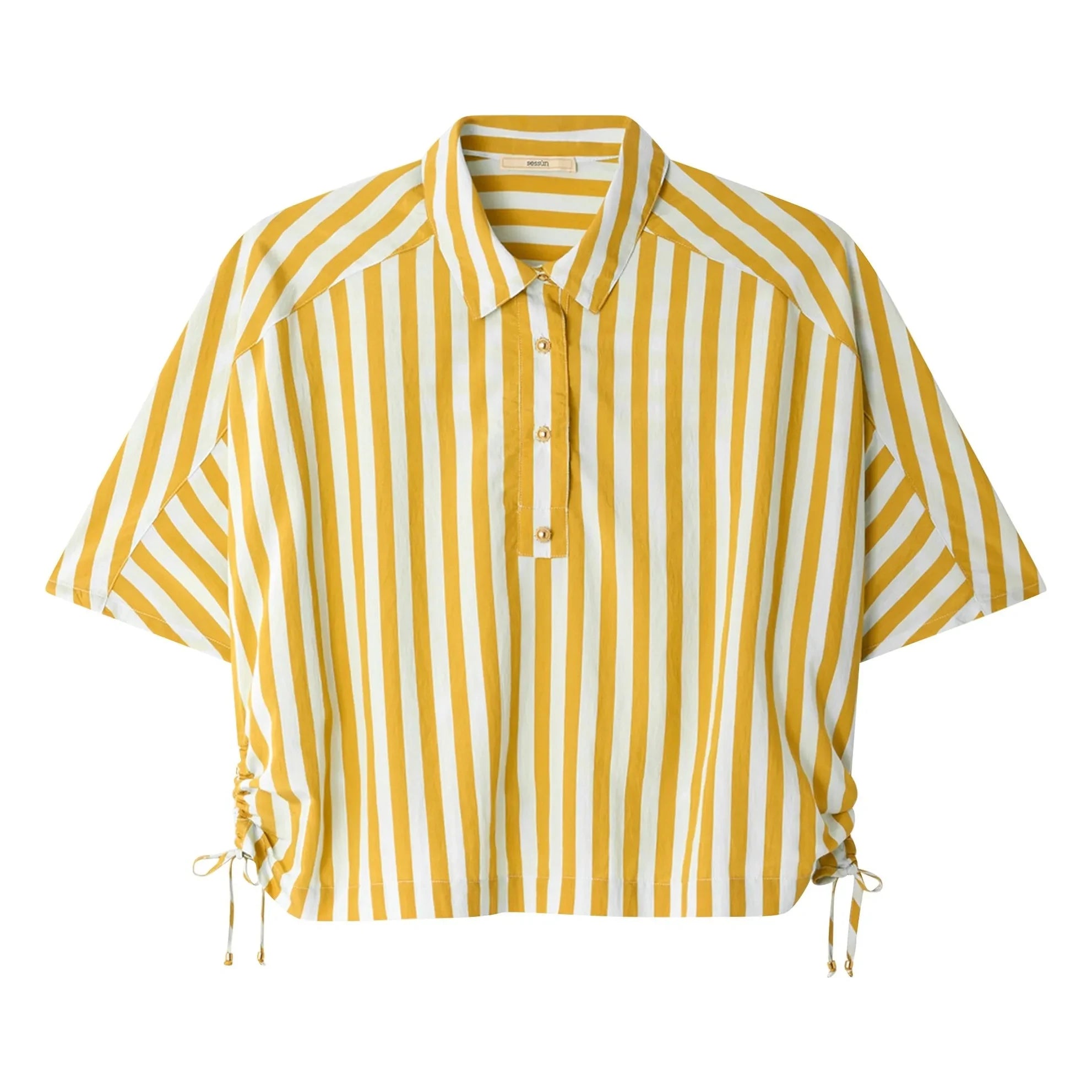 Sessùn - Lido Striped Shirt | Yellow