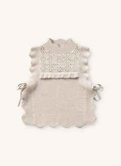 Fliink - Julie Sleeveless Sweater | Ecru