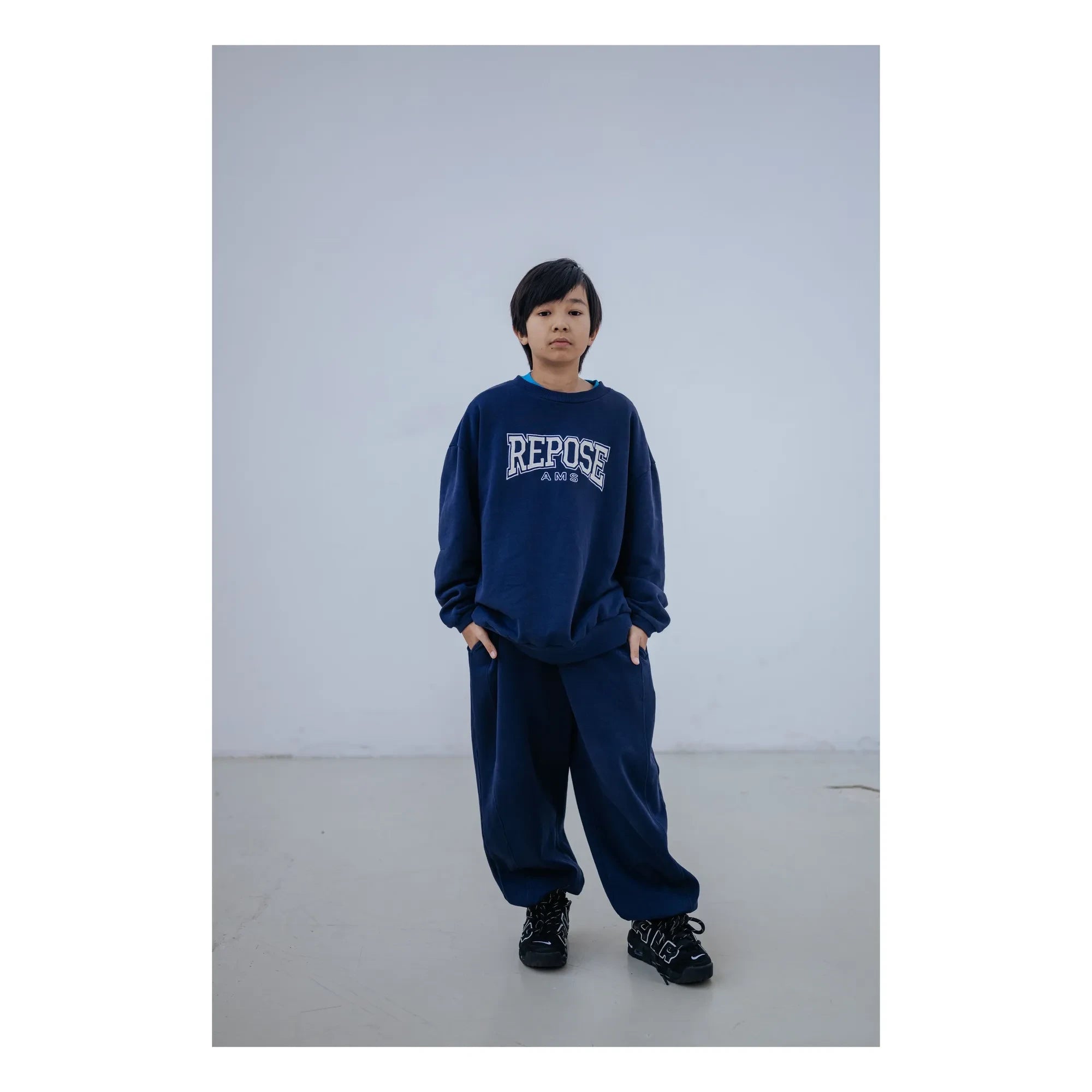 Repose AMS - Cozydrop REPOSE AMS Organic Cotton Sweatshirt | Navy Blue