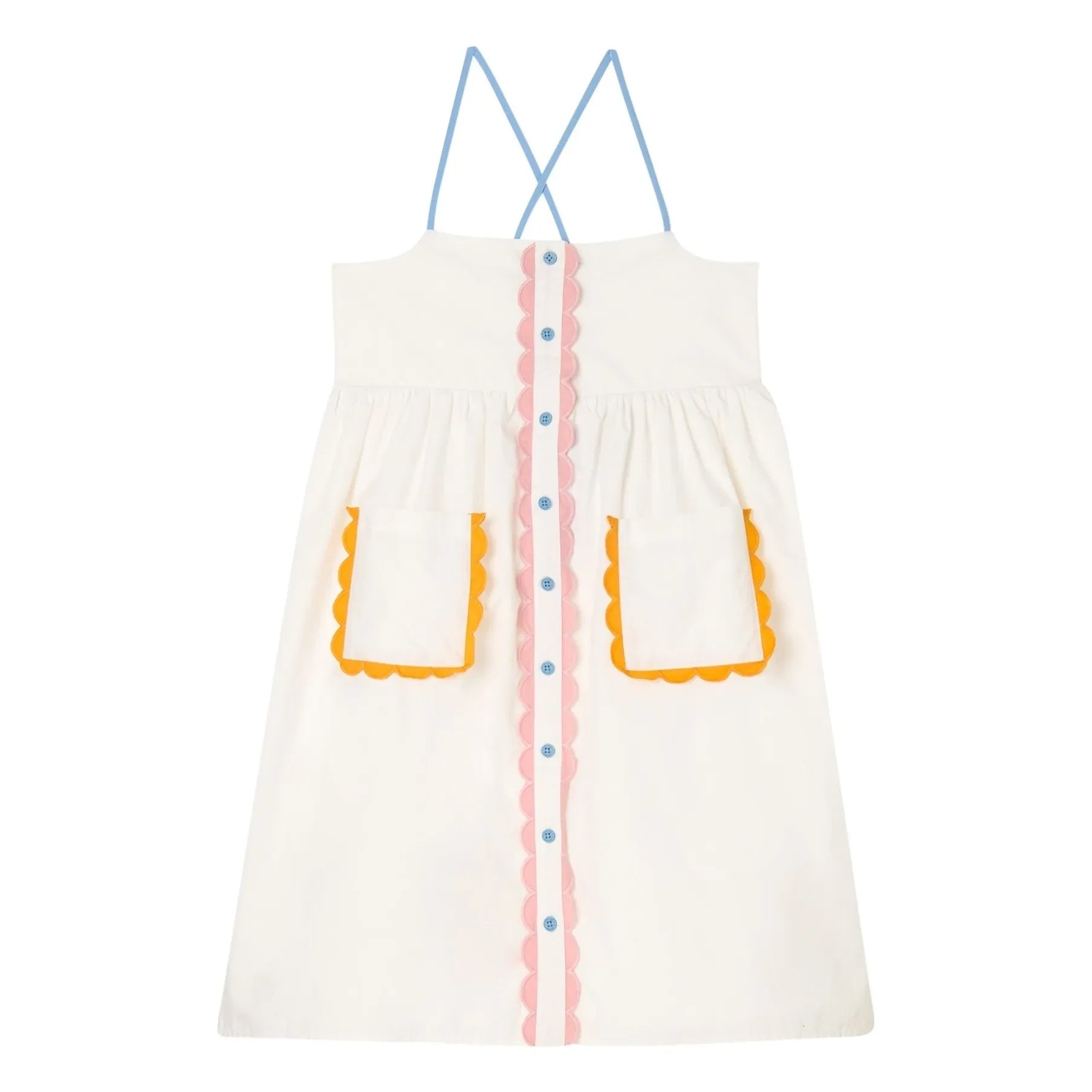 Stella McCartney Kids - Contrast Dress | White