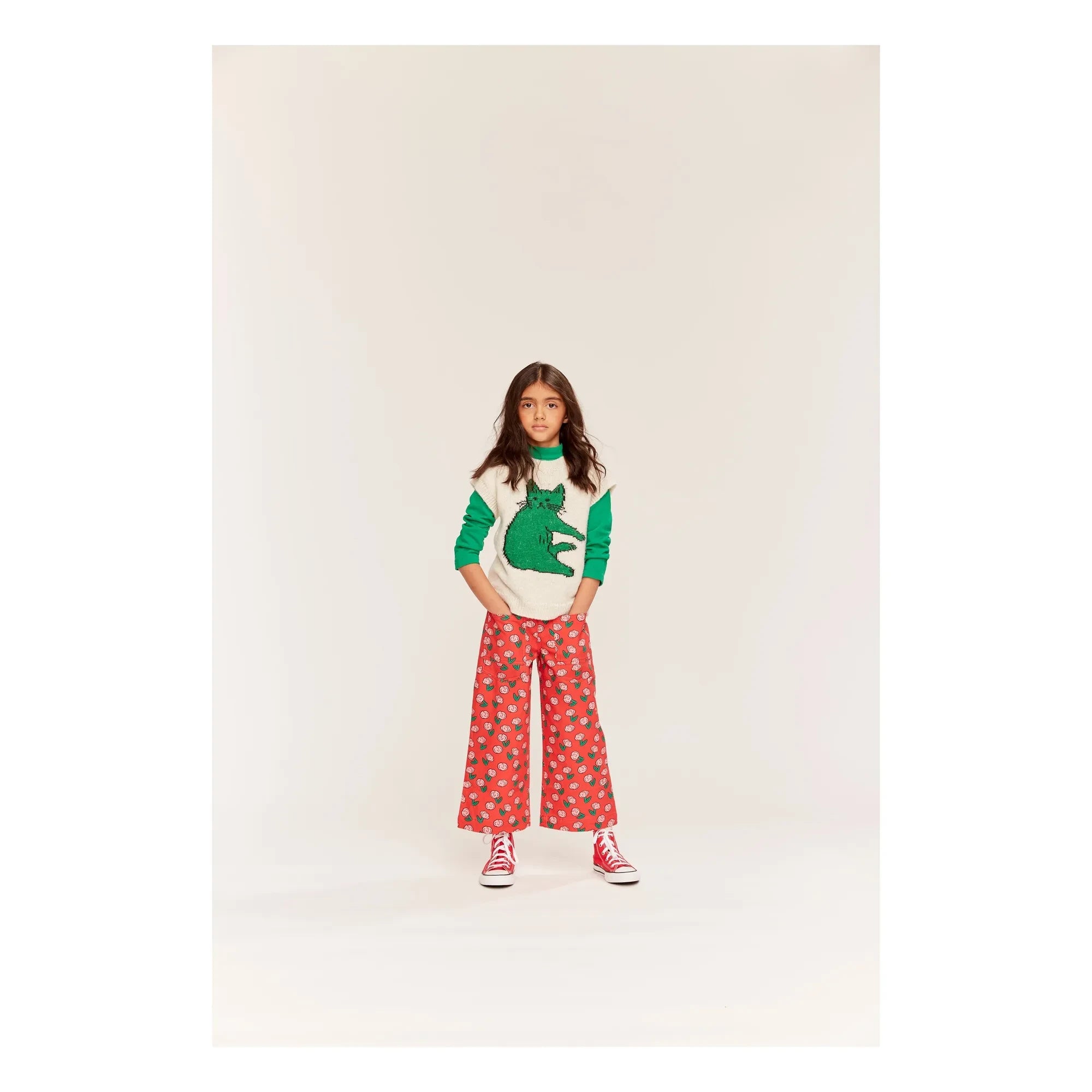 Wynken - Paws Wool Sleeveless Sweater | Ecru