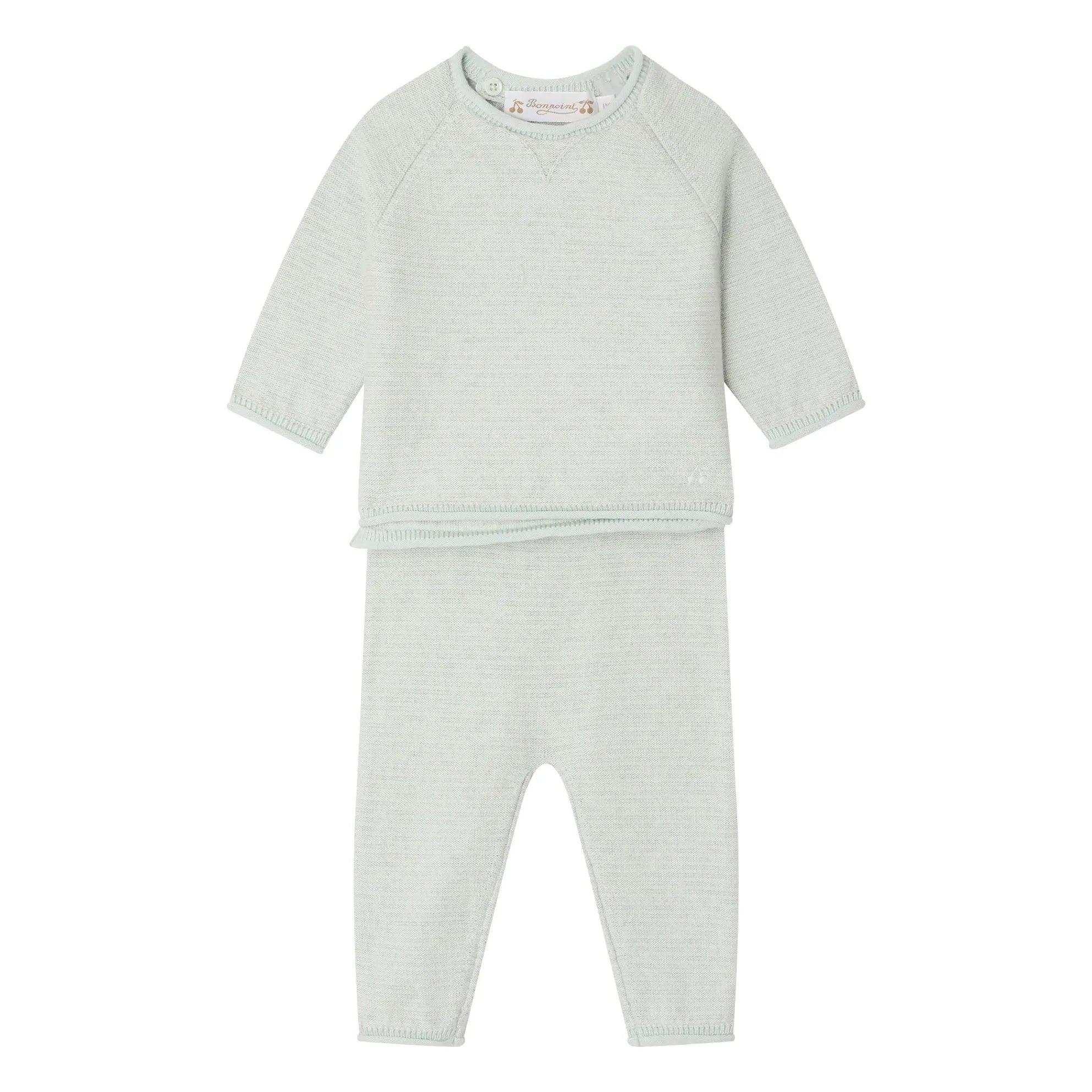 Bonpoint - Organic Cotton Loan T-Shirt and Leggings Set | Gray