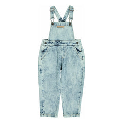 Piupiuchick - Washed Denim Dungarees | Light Blue
