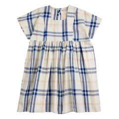 Bobo Choses - Tartan organic cotton dress | Off-white