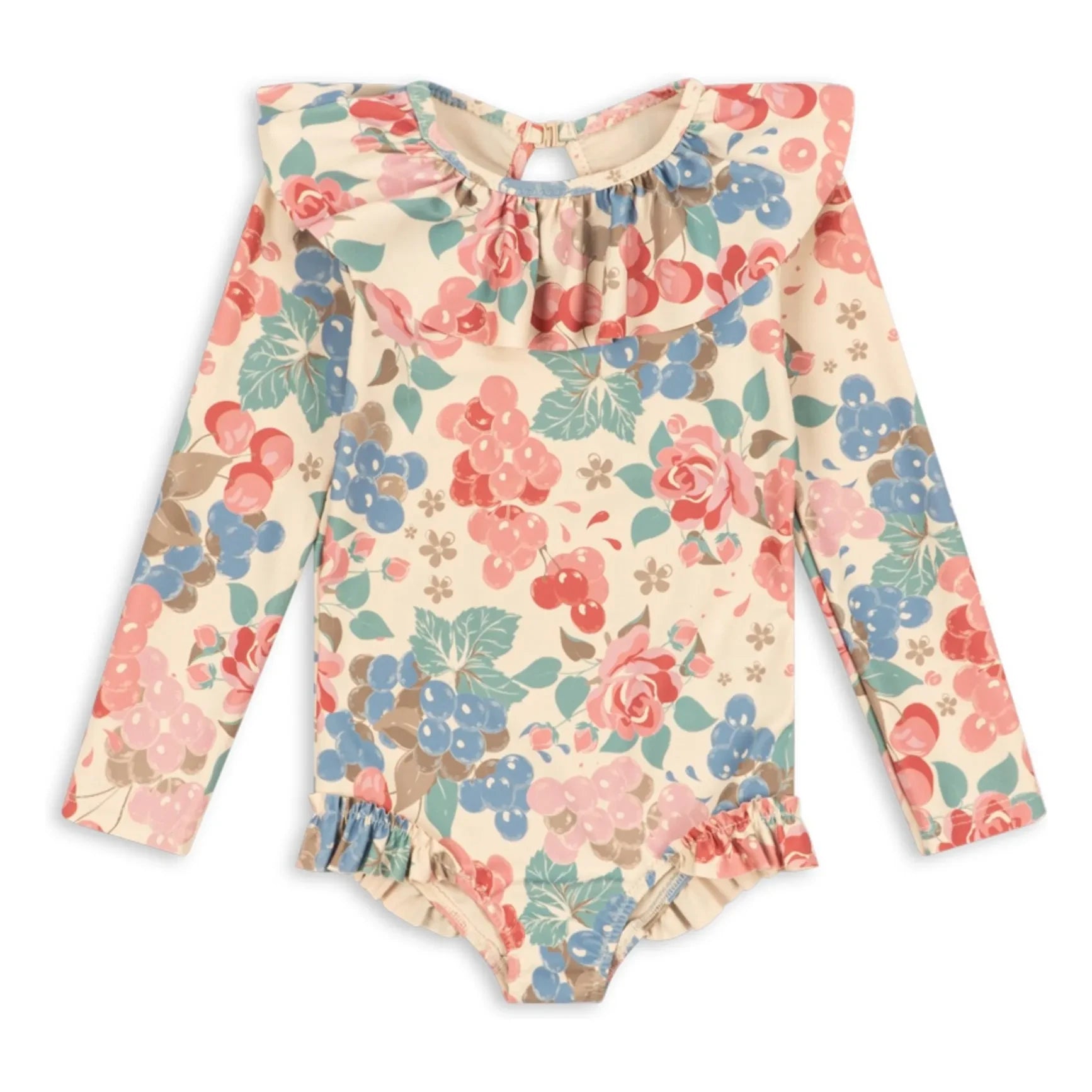 Konges Sløjd - Manuca Long Sleeve Swimsuit Made from Recycled Fibers | Beige