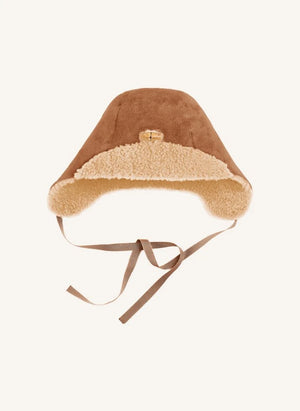 ILDA'S sheep - Merino Leather Hat - Baby Collection | Beige