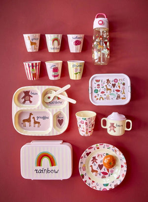 Rice - ABC Melamine Cutlery Set | Powder Pink