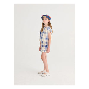 Bobo Choses - Color Block Recycled Fiber Sailor Beret | Navy Blue