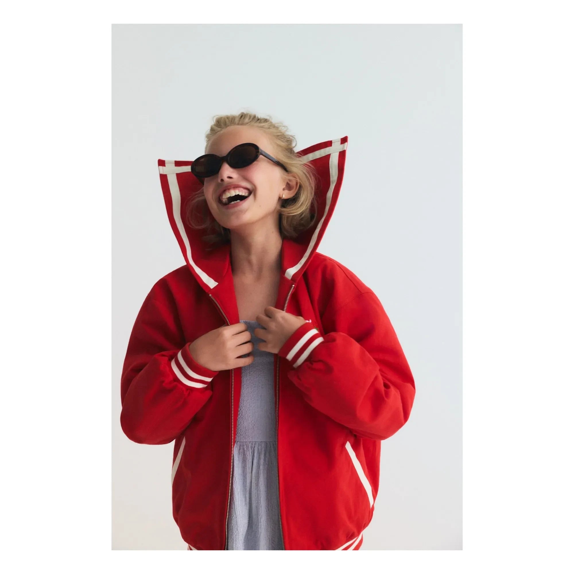 the new society - Buttercup Marine Collar Bomber | Red