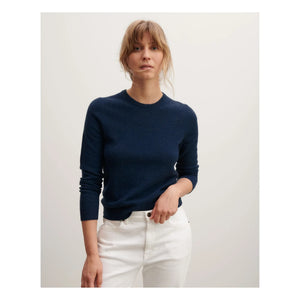 Bompard - Classic Cashmere Crew Neck Sweater | Navy Blue