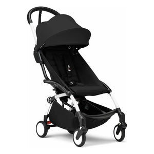 Stokke® - YOYO³ 6+ Stroller with Car Seat | White Frame | Black