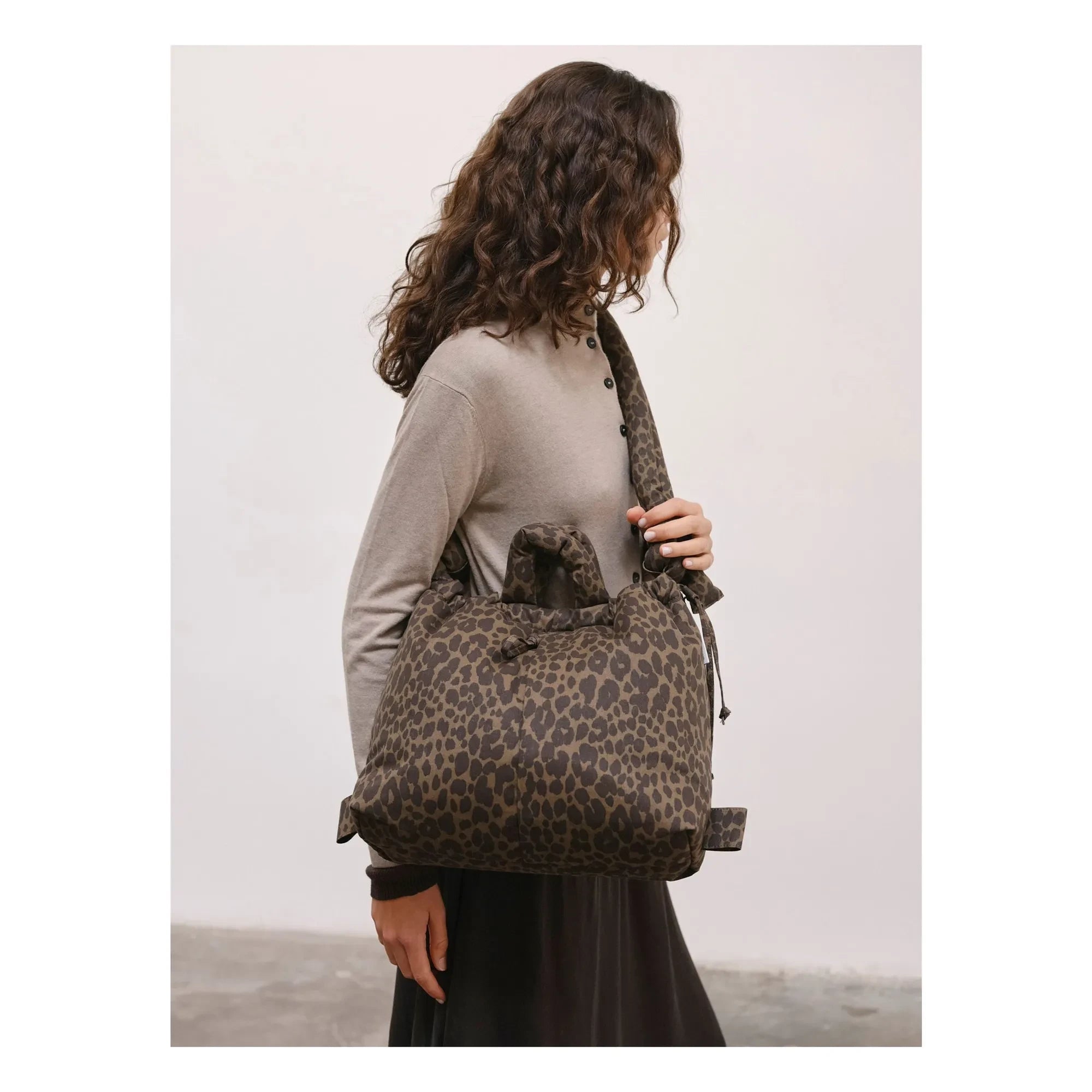 Olend - Ona Soft Leopard Bag | Brown