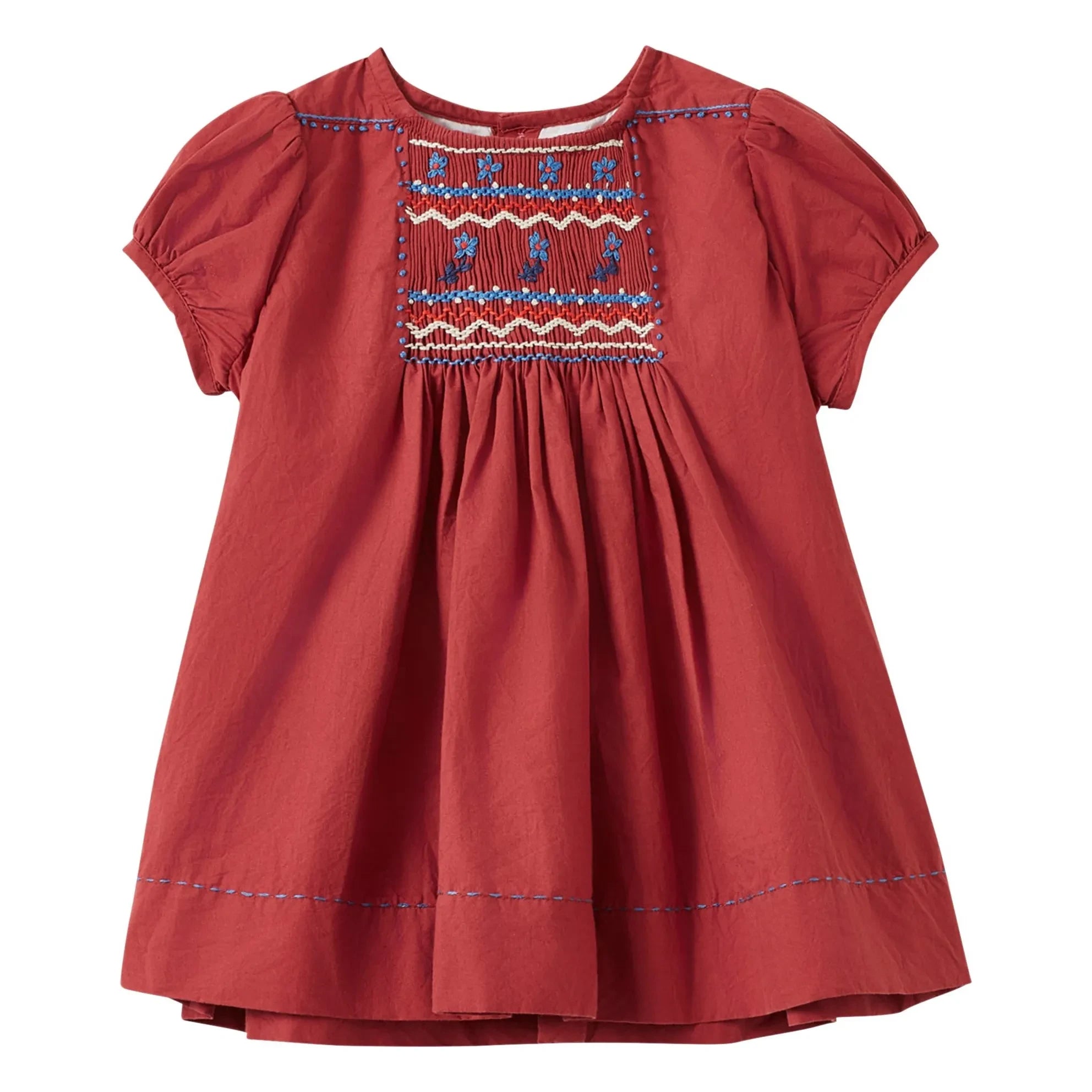 Caramel - Dress and Bloomer Smock Moringa Set | Burgundy
