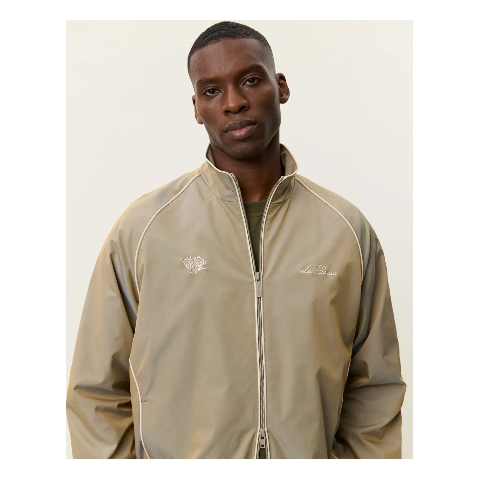 Les Deux - Jack Glossy Sweatshirt Jacket | Sand