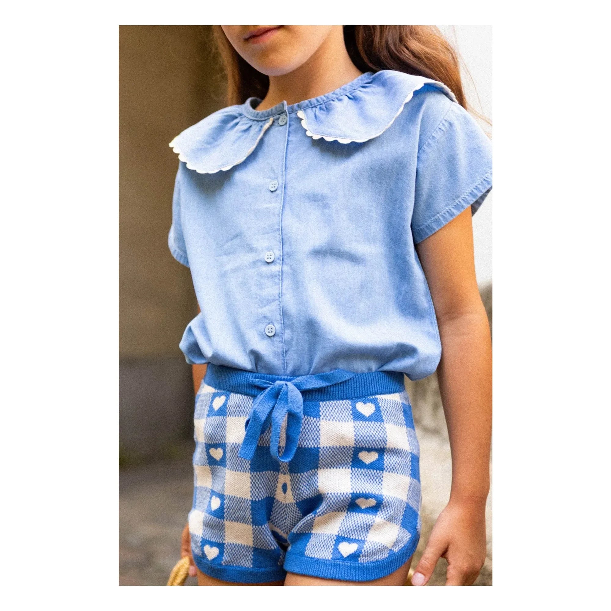 Louis Louise - Feston May Chambray Blouse | Light Blue