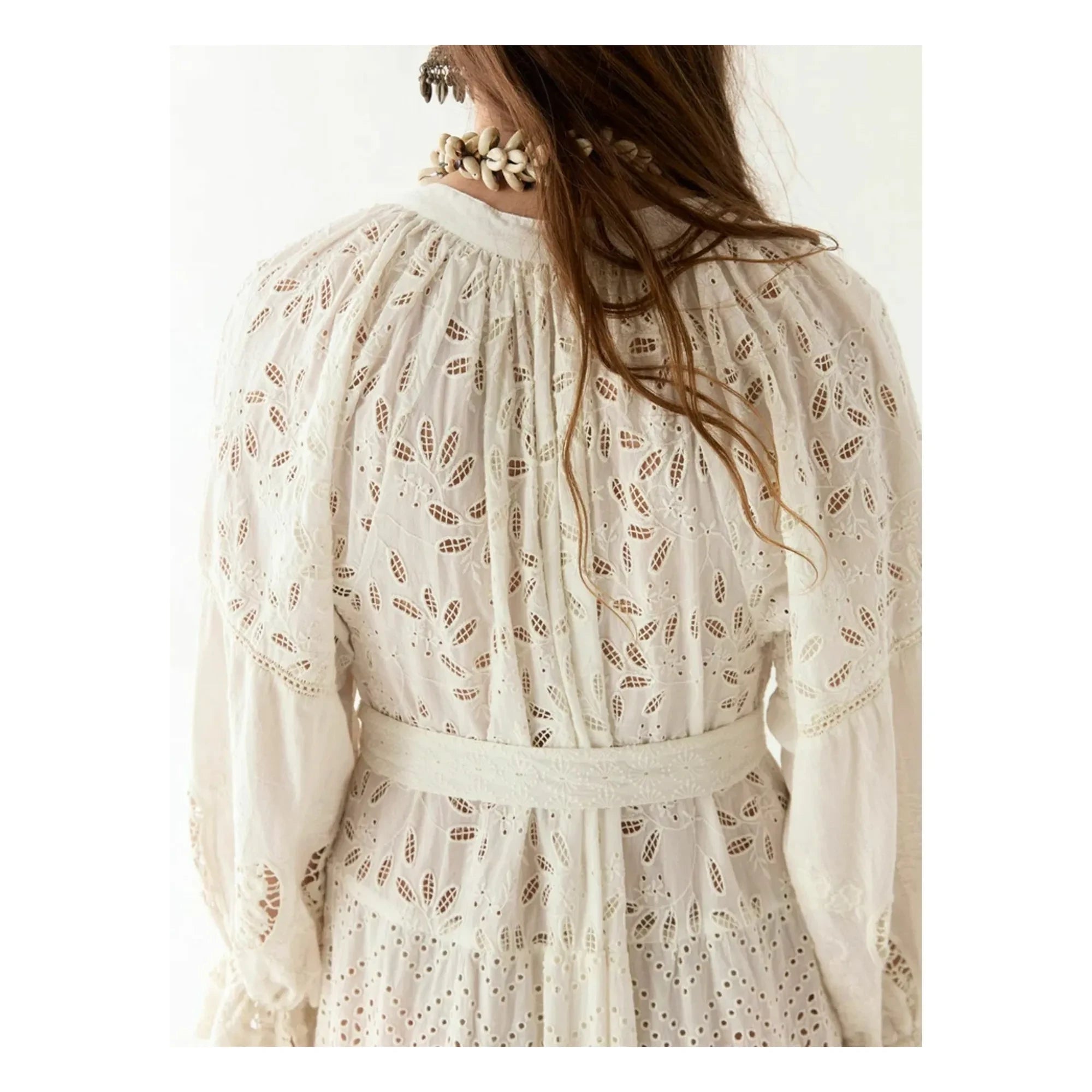 Maison Hotel - Canterbury Patch Dress Lilibet | White