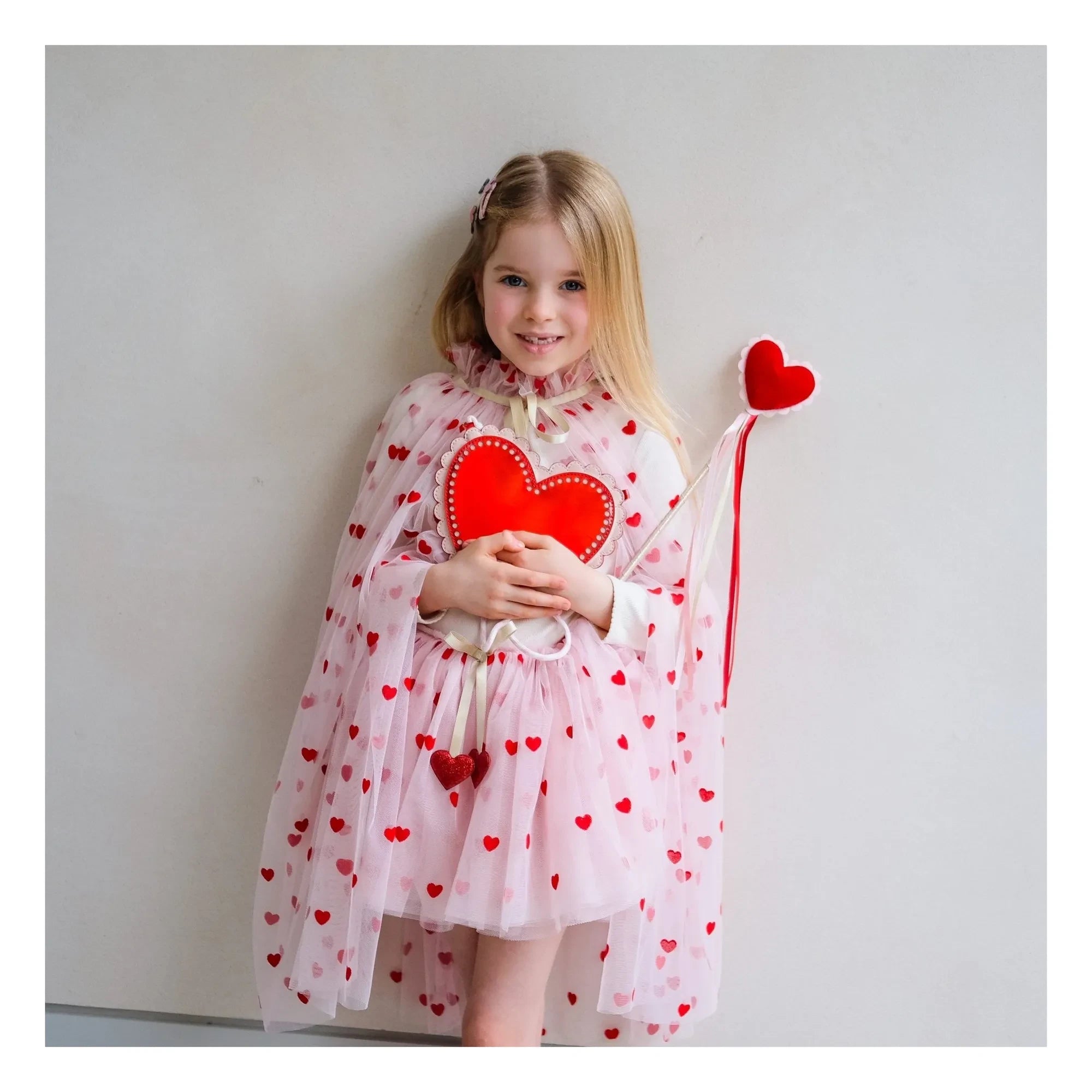 Mimi & Lula - Festoon Heart Bag | Red