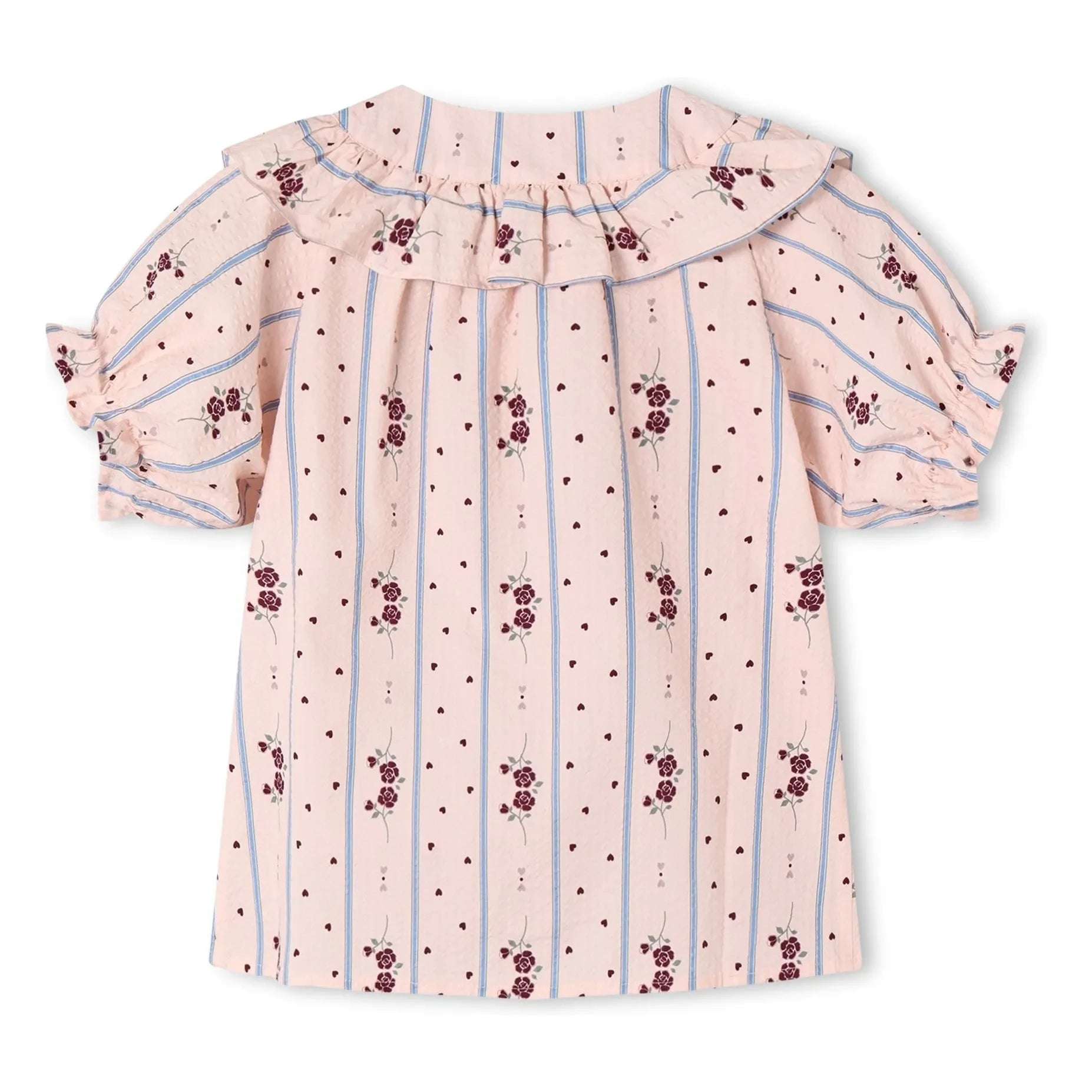 Fliink - Volanlı Bluz Colombe | Pembe